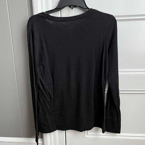 Old Navy NYC Heart Black & Beige Crewneck Long Sleeve T-Shirt M - Picture 4 of 4